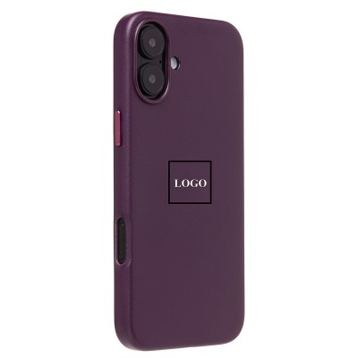 Чехол-накладка для Apple iPhone 16 Plus (багровый) ORG SM002 экокожа SafeMag