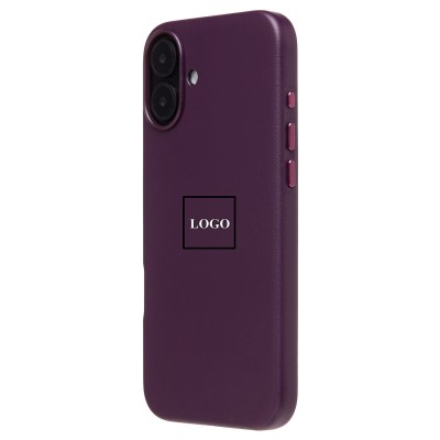 Чехол-накладка для Apple iPhone 16 Plus (багровый) ORG SM002 экокожа SafeMag