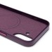 Чехол-накладка для Apple iPhone 16 Plus (багровый) ORG SM002 экокожа SafeMag