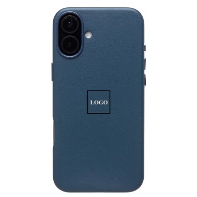 Чехол-накладка для Apple iPhone 16 Plus (тихоокеанский синий) ORG SM002 экокожа SafeMag