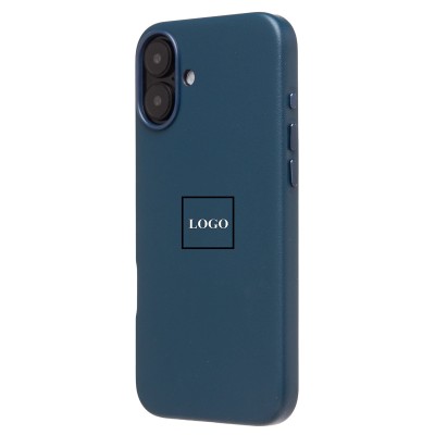 Чехол-накладка для Apple iPhone 16 Plus (тихоокеанский синий) ORG SM002 экокожа SafeMag