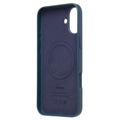 Чехол-накладка для Apple iPhone 16 Plus (тихоокеанский синий) ORG SM002 экокожа SafeMag