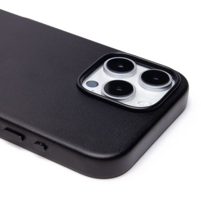 Чехол-накладка для Apple iPhone 16 Pro Max (черный) ORG SM002 экокожа SafeMag Чехол-накладка для Apple iPhone 16 Pro Max (черный) ORG SM002 экокожа SafeMag