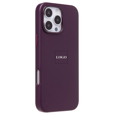 Чехол-накладка для Apple iPhone 16 Pro Max (багровый) ORG SM002 экокожа SafeMag Чехол-накладка для Apple iPhone 16 Pro Max (багровый) ORG SM002 экокожа SafeMag