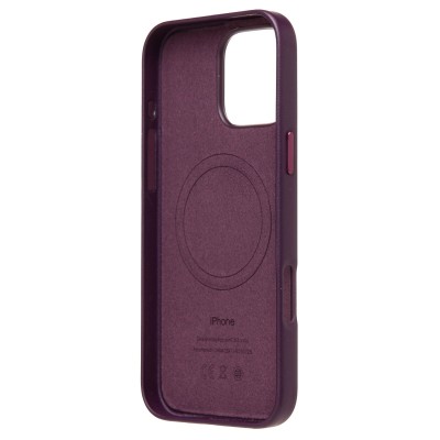 Чехол-накладка для Apple iPhone 16 Pro Max (багровый) ORG SM002 экокожа SafeMag Чехол-накладка для Apple iPhone 16 Pro Max (багровый) ORG SM002 экокожа SafeMag