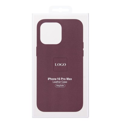 Чехол-накладка для Apple iPhone 16 Pro Max (багровый) ORG SM002 экокожа SafeMag Чехол-накладка для Apple iPhone 16 Pro Max (багровый) ORG SM002 экокожа SafeMag