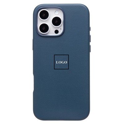 Чехол-накладка для Apple iPhone 16 Pro Max (тихоокеанский синий) ORG SM002 экокожа SafeMag