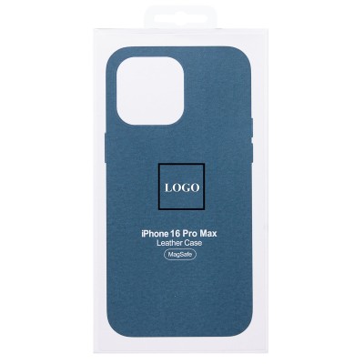 Чехол-накладка для Apple iPhone 16 Pro Max (тихоокеанский синий) ORG SM002 экокожа SafeMag