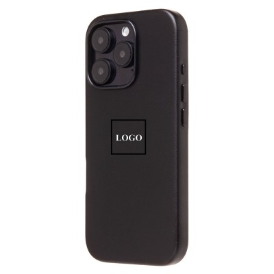Чехол-накладка для Apple iPhone 16 Pro (черный) ORG SM002 экокожа SafeMag