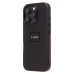 Чехол-накладка для Apple iPhone 16 Pro (черный) ORG SM002 экокожа SafeMag