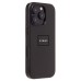 Чехол-накладка для Apple iPhone 16 Pro (черный) ORG SM002 экокожа SafeMag