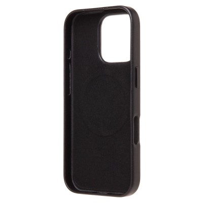 Чехол-накладка для Apple iPhone 16 Pro (черный) ORG SM002 экокожа SafeMag