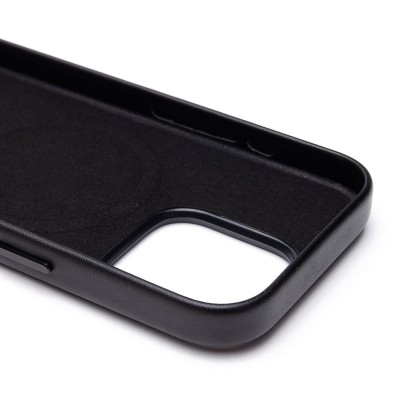 Чехол-накладка для Apple iPhone 16 Pro (черный) ORG SM002 экокожа SafeMag