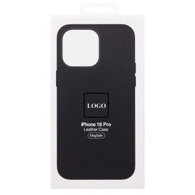 Чехол-накладка для Apple iPhone 16 Pro (черный) ORG SM002 экокожа SafeMag