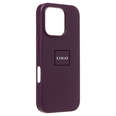 Чехол-накладка для Apple iPhone 16 Pro (багровый) ORG SM002 экокожа SafeMag