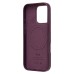 Чехол-накладка для Apple iPhone 16 Pro (багровый) ORG SM002 экокожа SafeMag