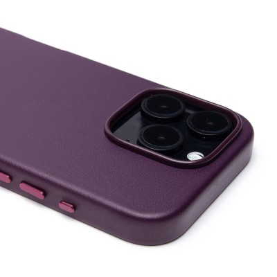 Чехол-накладка для Apple iPhone 16 Pro (багровый) ORG SM002 экокожа SafeMag