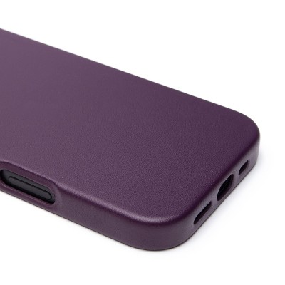 Чехол-накладка для Apple iPhone 16 Pro (багровый) ORG SM002 экокожа SafeMag