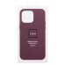 Чехол-накладка для Apple iPhone 16 Pro (багровый) ORG SM002 экокожа SafeMag