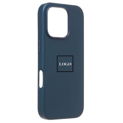 Чехол-накладка для Apple iPhone 16 Pro (тихоокеанский синий) ORG SM002 экокожа SafeMag