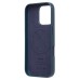 Чехол-накладка для Apple iPhone 16 Pro (тихоокеанский синий) ORG SM002 экокожа SafeMag