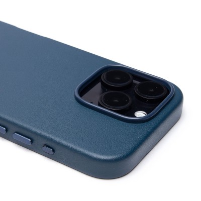 Чехол-накладка для Apple iPhone 16 Pro (тихоокеанский синий) ORG SM002 экокожа SafeMag
