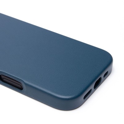Чехол-накладка для Apple iPhone 16 Pro (тихоокеанский синий) ORG SM002 экокожа SafeMag