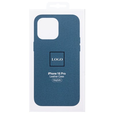 Чехол-накладка для Apple iPhone 16 Pro (тихоокеанский синий) ORG SM002 экокожа SafeMag