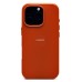 Чехол-накладка для Apple iPhone 16 Pro (серо-коричневый) ORG SM002 экокожа SafeMag