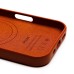 Чехол-накладка для Apple iPhone 16 Pro (серо-коричневый) ORG SM002 экокожа SafeMag