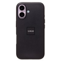 Чехол-накладка для Apple iPhone 16 (черный) ORG SM002 экокожа SafeMag