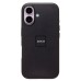 Чехол-накладка для Apple iPhone 16 (черный) ORG SM002 экокожа SafeMag