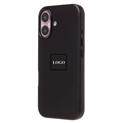 Чехол-накладка для Apple iPhone 16 (черный) ORG SM002 экокожа SafeMag