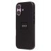 Чехол-накладка для Apple iPhone 16 (черный) ORG SM002 экокожа SafeMag