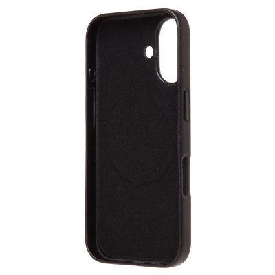 Чехол-накладка для Apple iPhone 16 (черный) ORG SM002 экокожа SafeMag