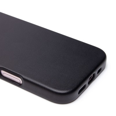 Чехол-накладка для Apple iPhone 16 (черный) ORG SM002 экокожа SafeMag