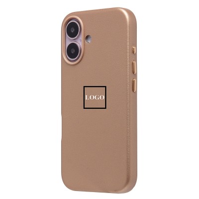 Чехол-накладка для Apple iPhone 16 (пустынный золотой) ORG SM002 экокожа SafeMag