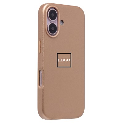 Чехол-накладка для Apple iPhone 16 (пустынный золотой) ORG SM002 экокожа SafeMag