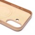 Чехол-накладка для Apple iPhone 16 (пустынный золотой) ORG SM002 экокожа SafeMag