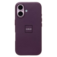 Чехол-накладка для Apple iPhone 16 (багровый) ORG SM002 экокожа SafeMag
