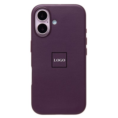 Чехол-накладка для Apple iPhone 16 (багровый) ORG SM002 экокожа SafeMag