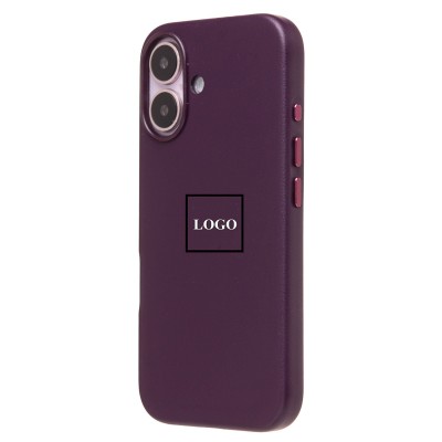 Чехол-накладка для Apple iPhone 16 (багровый) ORG SM002 экокожа SafeMag