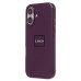 Чехол-накладка для Apple iPhone 16 (багровый) ORG SM002 экокожа SafeMag