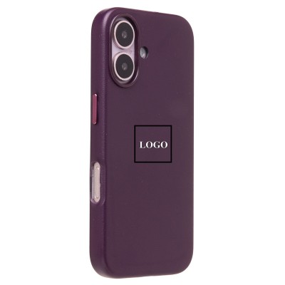 Чехол-накладка для Apple iPhone 16 (багровый) ORG SM002 экокожа SafeMag