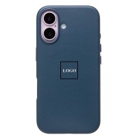 Чехол-накладка для Apple iPhone 16 (тихоокеанский синий) ORG SM002 экокожа SafeMag
