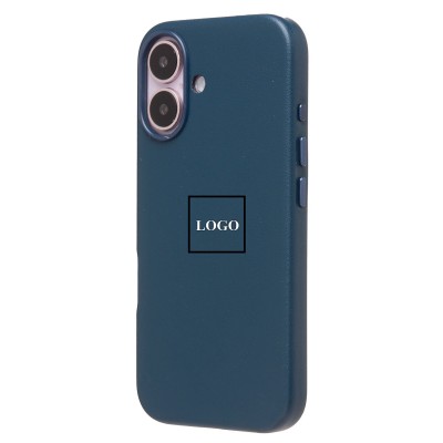 Чехол-накладка для Apple iPhone 16 (тихоокеанский синий) ORG SM002 экокожа SafeMag