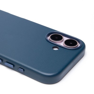 Чехол-накладка для Apple iPhone 16 (тихоокеанский синий) ORG SM002 экокожа SafeMag