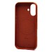 Чехол-накладка для Apple iPhone 16 (серо-коричневый) ORG SM002 экокожа SafeMag