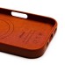 Чехол-накладка для Apple iPhone 16 (серо-коричневый) ORG SM002 экокожа SafeMag