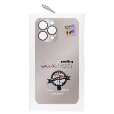 Чехол-накладка для Apple iPhone 16 Pro (титановый) ORG SM021 SafeMag